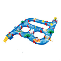 Table de jeu aquatique interactive et éducative pour tout-petits avec circuit de voitures et canaux en plastique personnalisés