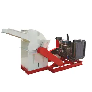 Manufacturers Mobile 3 Phase Walnut Shell Crush Equipment wood Hammer Mill Wood Grinder Crusher To Sawdust And Powder