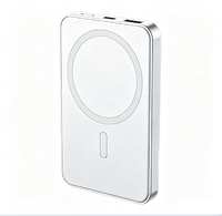 Batterie externe sans fil magnétique multicolore, capacité 1w/2w, charge rapide sans fil, affichage numérique, batterie externe portable mince