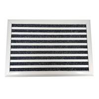 Tapis de porte extérieur commercial personnalisé en aluminium, tapis d'entrée en alliage, tapis de bienvenue antidérapant en métal