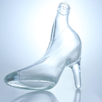 Bouteilles en verre super flint de forme unique de marque JP, directement de l'usine chinoise, pour spiritueux, vin, gin, vodka, tequila, avec bouchon à vis et logo personnalisé