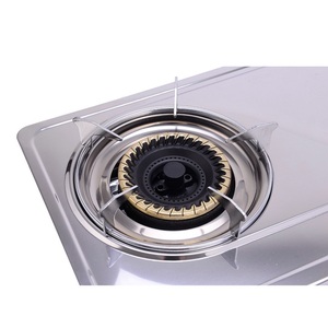 Cocina de Gas Portátil de Acero Inoxidable, 2 Quemadores, Control por Perillas, Encendido Piezoeléctrico, Uso en Hoteles, Clase de Eficiencia Energética, Apagado Automático - Product Image 3