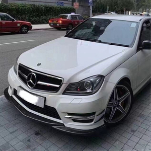 ลิ้นหน้าคาร์บอนไฟเบอร์แท้ทรง AMG สำหรับรถเบนซ์ C-Class W204 4 ประตู/2 ประตู ปี 2007-2014 - Product Image 6