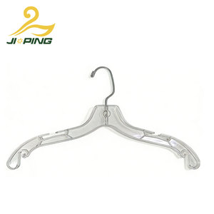 Оптовые прочные прозрачные пластиковые вешалки для взрослых |   Крючок из нержавеющей стали с противоскользящим покрытием для магазинов одежды - Product Image 1
