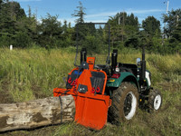 Treuil d'extraction de bois entraîné par une puissance externe pour tracteurs agricoles de 45 à 70 CV