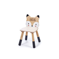 Chaise Renard de la Forêt Montessori Personnalisée, Chaise Renard en Bois Sur Mesure, Cadeau Fête des Enfants, Chaise de Crèche