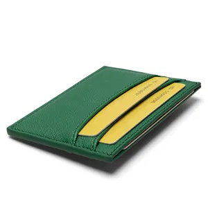 Customized PU Leather Card Case and Luggage Tag Set High Quality Cover Business Short Bag Mini Card Holder