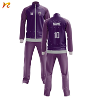 Veste personnalisée à fermeture éclair intégrale, survêtements assortis pour l'échauffement des équipes