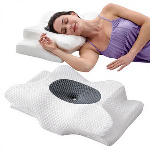 Oreiller cervical ergonomique Dream Pain pour dormeurs latéraux, adultes, rafraîchissant, orthopédique, soulagement du cou, soutien, <span class=keywords><strong>tissu</strong></span> acrylique - Product Image 1