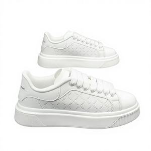 Zapatillas Deportivas Casuales para Hombre, Transpirables, con Suela Gruesa, a la Moda, Ligeras, Cómodas, que Aumentan la Estatura, Parte Superior de PU, Suela de PVC, para Verano - Product Image 1