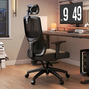 Office Chair Adjustable Height Lumbar Support Ergonomic Desk Chair With Linked Armrests For Home Office Use - Product Image 1