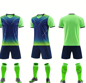 Camiseta de Fútbol de Alta Calidad 100% Poliéster, Transpirable, Cómoda, de Secado Rápido, Cuello en V, Manga Corta, Uniforme de Fútbol Unisex para Adultos - Product Image 6