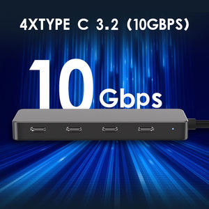 멀티 포트 4 in 1 USB 3.2 10Gbps 공장 맞춤형 도킹 스테이션 유형 C 3.2 게임 컴퓨터 노트북 C 유형 USB 허브에 적합 - Product Image 3