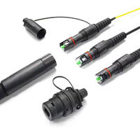 Cordon de brassage fibre optique LC UPC CPRI monomode duplex 4 fibres PDLC LSZH 4,8 mm étanche extérieur FTTH