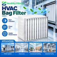 Filter Udara Kantong HVAC Berkualitas Tinggi Grosir dari Cina untuk Sistem Ventilasi Ruang Bersih Penghilang Debu