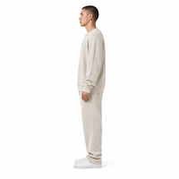 Sweat-shirt Henley en tricot gaufré épais, vente en gros directe d'usine, pull en molleton uni personnalisé pour homme avec boutons-pression