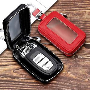 Factory Customized Large Capacity Waist Hanging Multifunctional <b>Universal</b> Car Key Bag Genuine Leather Key Wallet <b>Remote</b> <b>Control</b> - Product Image 1