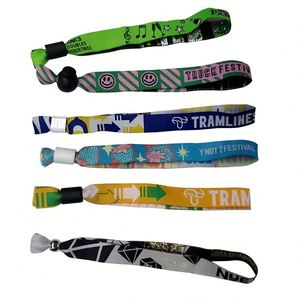 Polyester Wristbands with Heat Transfer Printing - Fashionable Durable and Lightweight for Various Events - Product Image 3