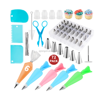 Fournitures de pâtisserie professionnelles, 220 pièces, ensemble complet de kits de décoration de gâteaux