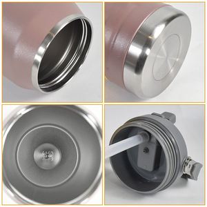 Vente en gros de gobelets isothermes en acier inoxydable avec revêtement en poudre, grande capacité 40oz/54oz, pour le sport et le café, avec poignée - Product Image 3