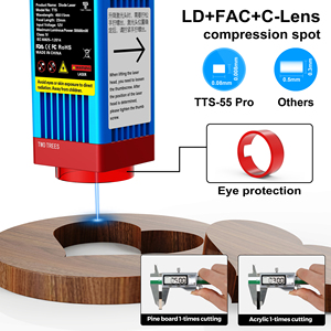 Machine de gravure laser à diode TWOTREES TTS 5.5W fabriquée en Chine OEM/ODM haute précision LD+<span class=keywords><strong>FAC</strong></span>+C-Lens connexion <span class=keywords><strong>APP</strong></span> protection des yeux - Product Image 4