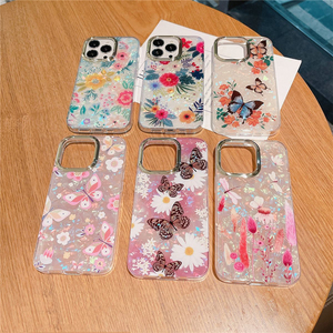 Lovecom — <span class=keywords><strong>coque</strong></span> antichoc de téléphone portable, motifs papillon et fleurs, pour <span class=keywords><strong>iphone</strong></span> 13 pro, 11, 12, 13 pro - Product Image 1