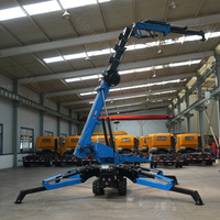 Mini-grue araignée sur chenilles CE EPA Liondi 4T pour la construction, hauteur de levage 12,8 m, moteur diesel Yunnei, haute efficacité, 3 tonnes