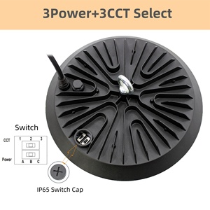 Nueva Lámpara LED High Bay UFO de Energía Verde, <span class=keywords><strong>Precio</strong></span> de Fábrica, 160lm/w, para Taller, IP65, 150W, 120W, 100W, 3CCT Seleccionables en Uno - Product Image 3