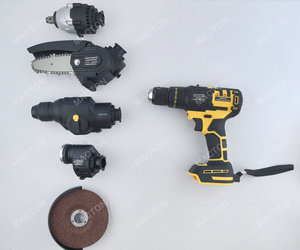 Outils multifonctionnels sans fil : perceuse sans fil, meuleuse d'angle, tronçonneuse, marteau perforateur, clé à chocs - Product Image 2