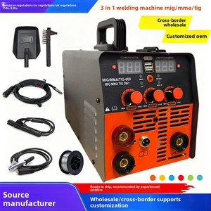 Soldadora <span class=keywords><strong>MIG</strong></span> sin Gas Transfronteriza 110V/220V Estándares US/EU, Máquina de Soldar Inverter Multifuncional TIG/<span class=keywords><strong>MIG</strong></span>/MMA, Modelo para Acero - Product Image 5