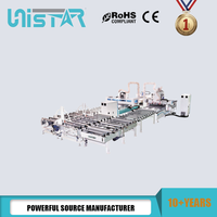 Machine automatique de placage de chants en PVC pour lignes de production de meubles, pour plastique, MDF, bois courbé et portes d'armoires