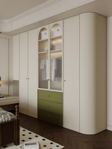 Armoire ouverte scandinave sur mesure, organisateur modulaire en placage de chêne naturel, penderie multi-compartiments pour studio et chambre d'enfant - Product Image 3