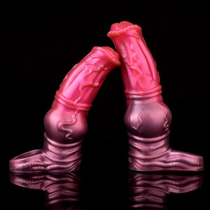 Pferde knoten Dildos <span class=keywords><strong>Penis</strong></span> hülle für 18 Erwachsene verwenden Silikon Material Sexspielzeug - Product Image 6