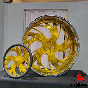 Jantes forgées en deux parties SJ 6061-T6 18 20 22 24 pouces 5x114.3 6x139.7 pour Chevy <span class=keywords><strong>Chevrolet</strong></span> C10 <span class=keywords><strong>Blazer</strong></span> GMC Jimmy Ford F-100 - Product Image 3