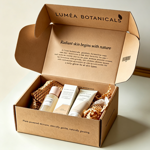 Custom White Self-locking Kraft Corrugated Mailer <b>Box</b> Matt Lamination for Luxury Cosmetic Skincare Beauty Gift Set Shipping - Product Image 2