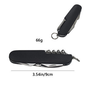 سكين جيب للبقاء على قيد الحياة 7 في 1 أسود عالي الجودة، سكاكين قابلة للطي للتخييم - Product Image 2