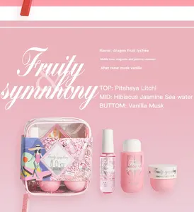 V.V.LOVE Parfum floral longue durée Vaporisateur pour le corps Gel douche Crème pour le corps Ensemble de voyage pour femmes <span class=keywords><strong>Taille</strong></span> standard - Product Image 6