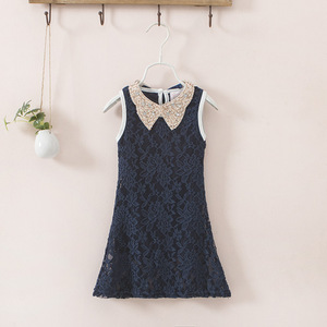 Vestidos de Encaje de Verano para Niña, Diseño Nuevo de Moda 2016, Ecológicos, de Poliéster/Algodón, de Fabricante Chino - Product Image 2