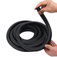 Bande de caoutchouc mousse EPDM noire en forme carrée, bande d'étanchéité souple pour cabines de bateaux et enclos, utilisée pour le remplissage des espaces creux par des bulles