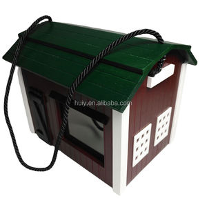 Maison d'oiseau <span class=keywords><strong>en</strong></span> <span class=keywords><strong>bois</strong></span> coloré personnalisé <span class=keywords><strong>en</strong></span> gros petit nichoir d'oiseau sauvage avec couvercle amovible et corde pour l'extérieur - Product Image 4