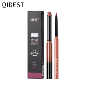 Ensemble de crayon à lèvres liquide mat minéral longue durée imperméable pas facile à décolorer naturel nu boîte-cadeau emballage maquillage - Product Image 5