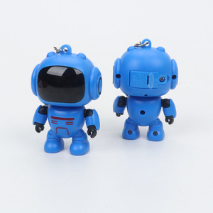 रंगीन रोबोट के नेतृत्व में लाइट कीचेन पेंडेंट 3 डी एब्स प्लास्टिक लाक्षणिक तनाव राहत उपहार - Product Image 6