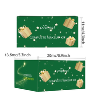 Paket Rias Wajah 20 Pcs SW untuk Pemula, Set Kecantikan Mineral, Kuas, Bedak, Kutek, Kotak Hadiah