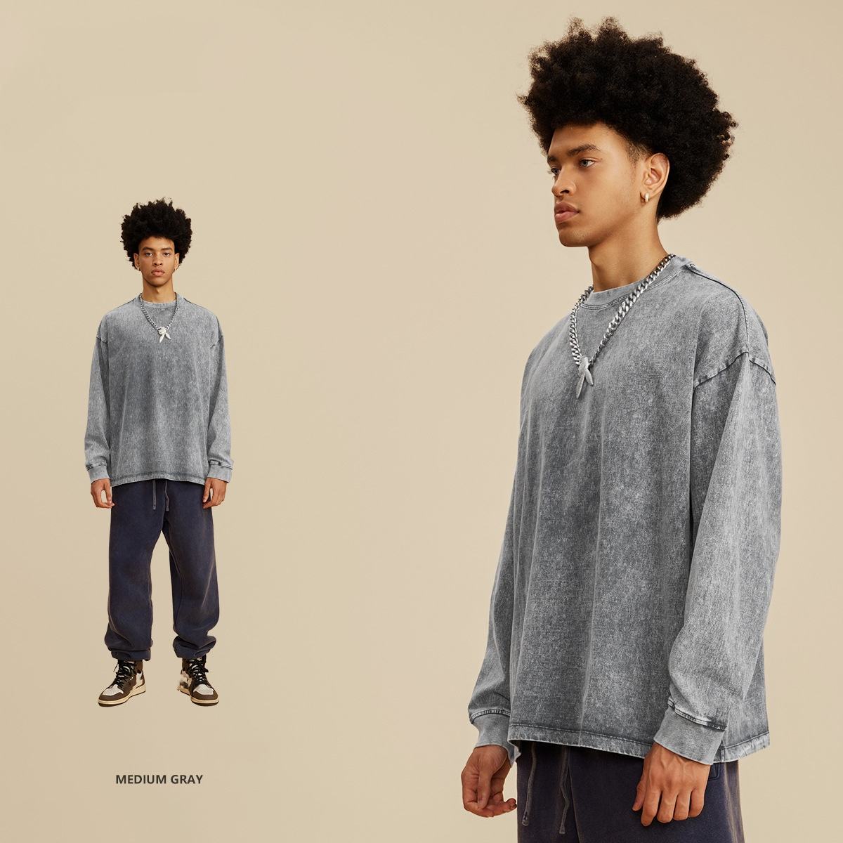 สีเทาปานกลาง