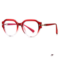 Lunettes anti-lumière bleue en métal TR, polygone, plusieurs couleurs, montures optiques tendance, vente en gros