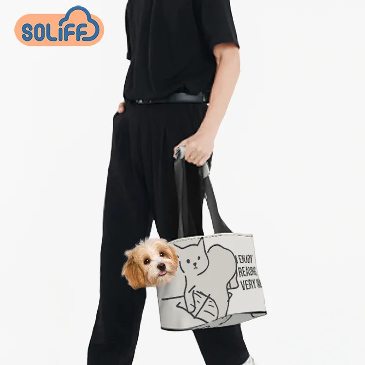 새로운 슬링 소프트 숄더 지갑 따뜻한 겨울 여행 토트 애완 동물 접이식 고양이 캐리어 가방