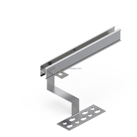 Rail solaire pour système de montage solaire sur toit, structure en aluminium pour panneau solaire
