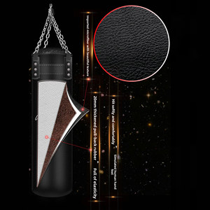 <span class=keywords><strong>Sac</strong></span> <span class=keywords><strong>de</strong></span> <span class=keywords><strong>frappe</strong></span> lourd suspendu pour MMA, <span class=keywords><strong>sac</strong></span> <span class=keywords><strong>de</strong></span> kickboxing en cuir microfibre avec rotation à 360° °   Boutonnière pivotante et surpiqûres renforcées - Product Image 4