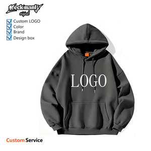 Sudadera con Capucha Personalizada OEM/ODM, Cálida, Casual, para Hombre, Cortavientos, Talla Grande, Cuello en V, Estilo Urbano, Otoñal, Vintage, con Logotipo, Estilo Preppy - Product Image 1