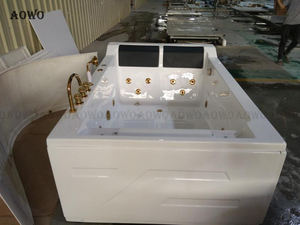 Baignoire <span class=keywords><strong>spa</strong></span> de luxe pour 2 personnes, baignoire chaude hydro massage yakossi bain à remous, baignoire à poser z - Product Image 4